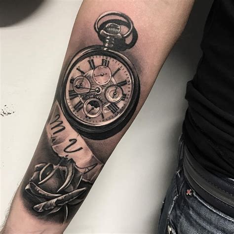 Tatuaggi Di Orologio Da Taschino .